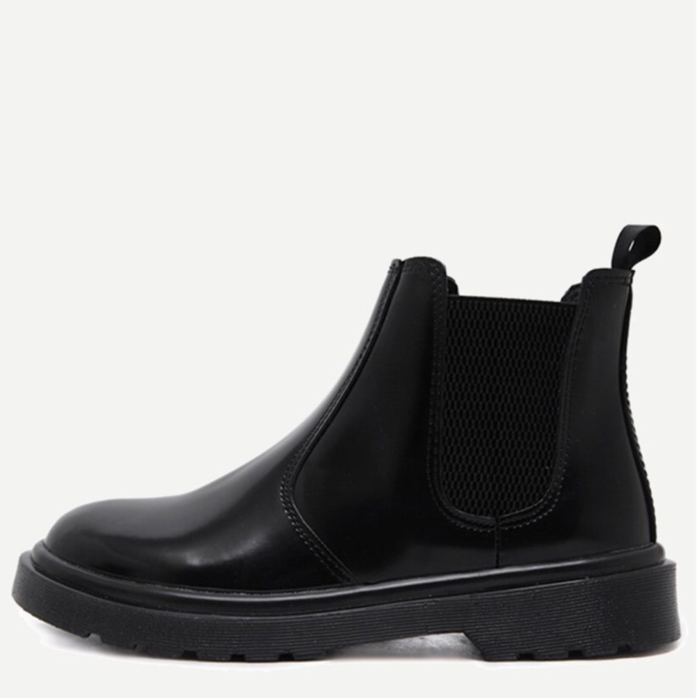 SHEIN - Black FAUX Leather Boots
